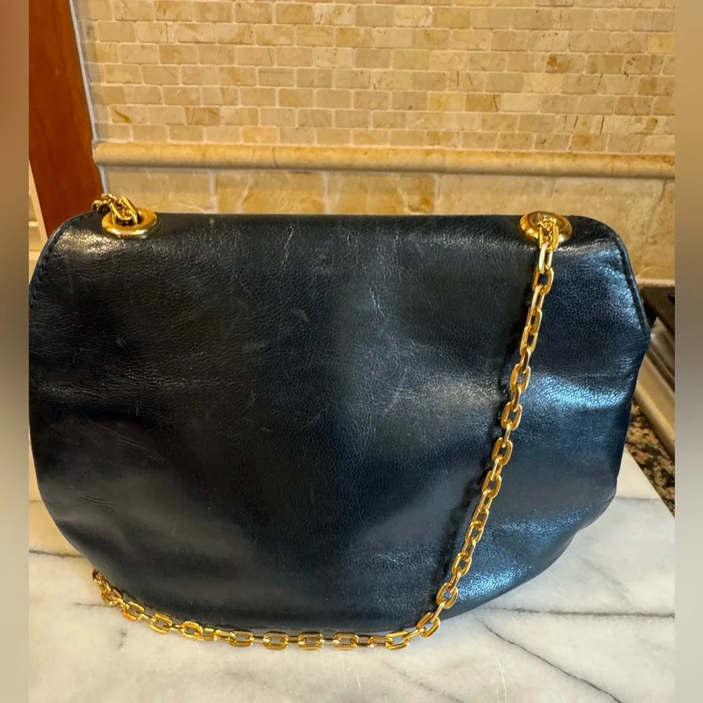 Rodo black leather shoulder bag - Picture 5 of 14